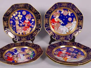 Ole Winther håndmalet platter