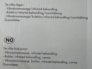 Fodbad med massage.