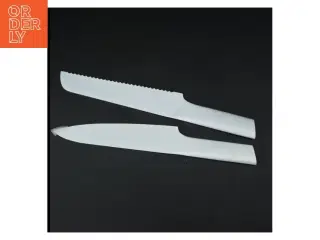 To hvide knive fra Christian Bitz(str. 32 cm)
