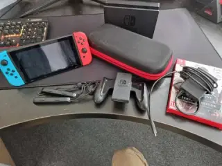 Nintendo switch +The Witcher 3, sd kort, bæretaske