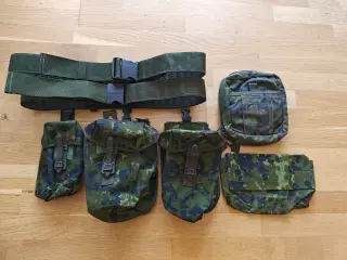 Militær M/96 tasker og basis bælter