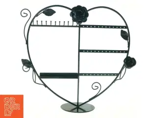 Metalsmykke stativ i form af et hjerte (str. 34 x 36 cm)