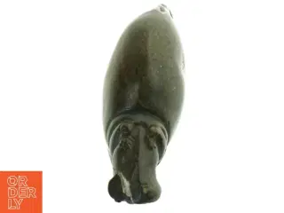 Stenfigu af flodhest (str. 11x9,5 cm)