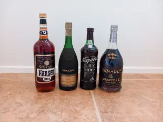Eksklusiv cognac, rom, portvin