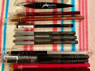 Diverse læbe og øjen/bryn blyanter