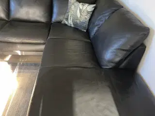 Ægte lædersofa