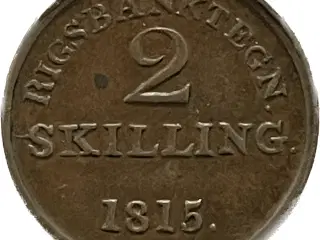 2 Skilling 1815 Danmark