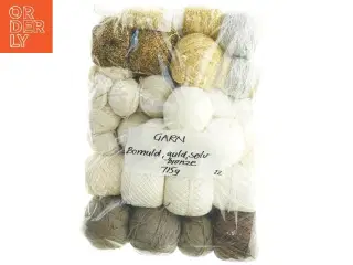 Garn, bomuld, guldgarn m.m. (715 gram)