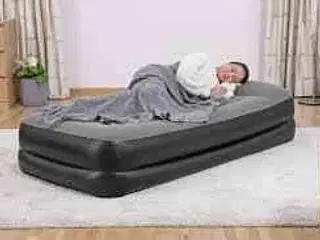 Bestway enkel luftmadras med indbygget pumpe 180x85x43 cm