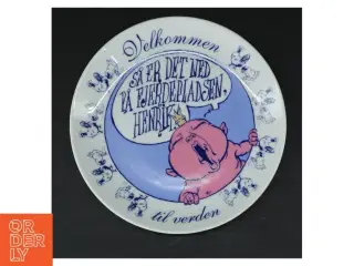 Samlerplade med baby motiv (str. Ø 19 cm)