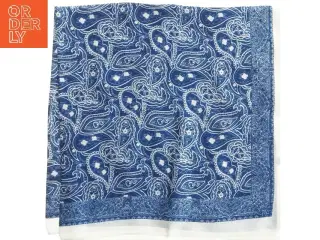 Blåt paisley tørklæde (str. 68x68 cm)