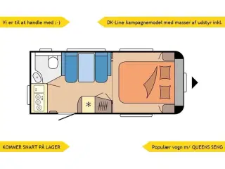 2026 - Hobby De Luxe 460 SFf   NY 2026 DK-LINE. m/QUEENS SENG og masser af udstyr inkl. i prisen. KOMMER SNART PÅ LAGER = hør nærmere.