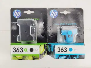 HP 363XL printerblæk Sort og HP 363 Cyan