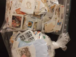 Afklippet frimærker 