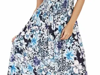 Maxi i print blomster.Størrelse: 40/42.  i 2 Farv.