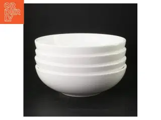 Hvide porcelænsskåle fra Normann (str. Ø. 21,5 cm)