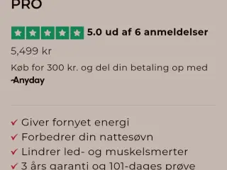SOLGT! NordicHigh Infrarød PEMF-måtte Pro
