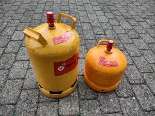 Gasflaske Fyldt og plomberet.