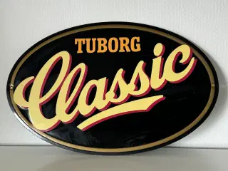 Tuborg Classic metalskilt i fin stand