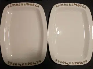 3 Stk. Porcelæns Fade