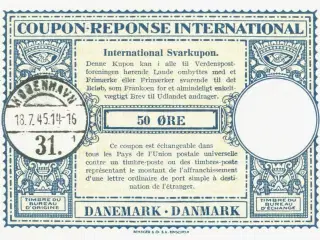 DK. International Svarkupon, 1945