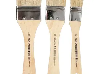 Flad Lakpensel 19 cm - 3 stk. til Perfekt Påføring
