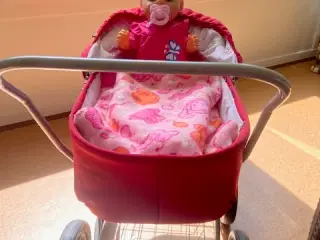 Brio dukkevogn + Babyborn dukke