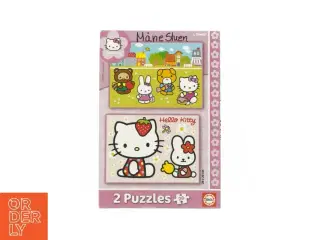 2 puslespil med 20 brikker fra Hello Kitty
