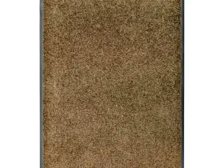 Vaskbar dørmåtte 60x90 cm brun