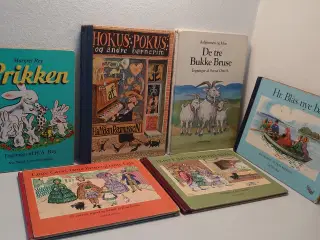 6 stk kvalitetsbørnebøger. Udgåede bibliotekseks.