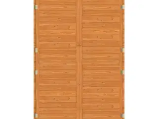 Haveskur 102x52x174,5 cm massivt fyrretræ brun