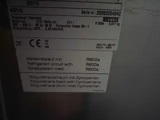 Kummefryser 210 l