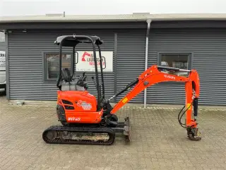 Kubota U17-3 Tiltman med hydraulisk skovlskifte