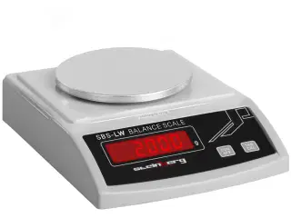 Præcisionsvægt – 2000 g / 0,01 g – hvid