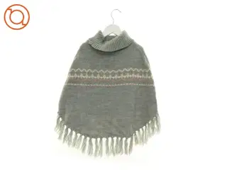 Strikket Poncho med Guld Glimmer fra H&M (str. 110 cm)