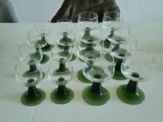 glas med grønfod