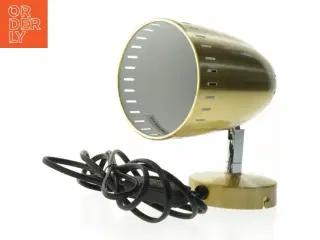 Væglampe i messing fra SunFlux (str. Ø. 10,5 cm. længde. 17 cm)