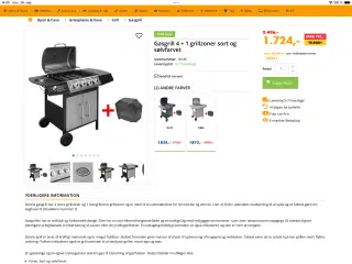 Gasgrill, med regulator