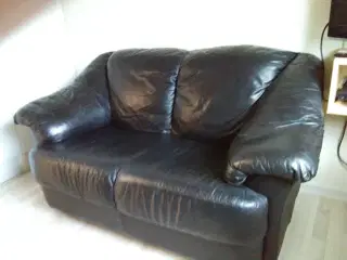 2 pers sofa i læder