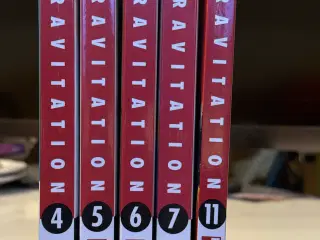 Manga gravitation 4, 5, 6, 7 og 11 