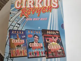 Cirkus Revyen 3 dvd'er 2006, 2007 og 2008