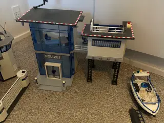 Playmobil politistation, fængsel, helikopter, Swat