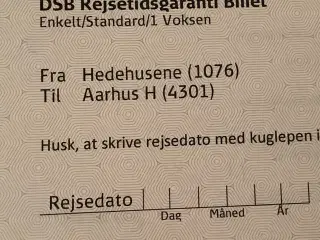 Fra Hedehusene / Roskilde til Aarhus