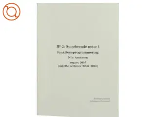 IP-2: supplerende noter i funktionsprogrammering (Bog)