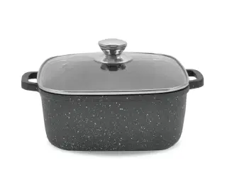 Gryde med låg 28 cm – Maestro, 8 l, sort