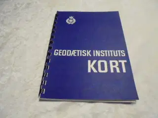 Geodætisk Institut - Oversigtsfolder over kortene 