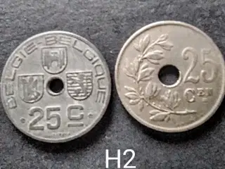 Belgien.  Fransk og Tysk områder 