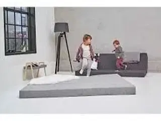 Sleepy lux foldemadras Lysegrå 180x150x12 cm