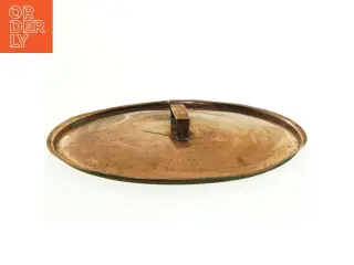 Låg i kobber, diameter 31 cm