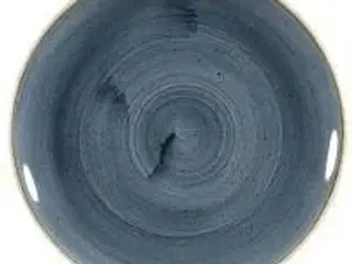 12 stk. Tallerken coupe blåbær 217 mm Stonecast Churchill